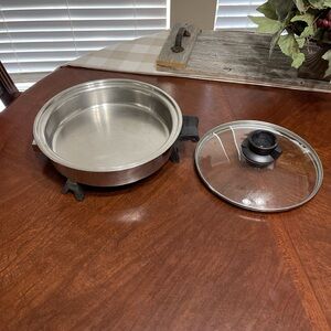 Saladmaster 7817 Electric Skillet Fry Pan 11 Inch No Lid Or Cord ** read